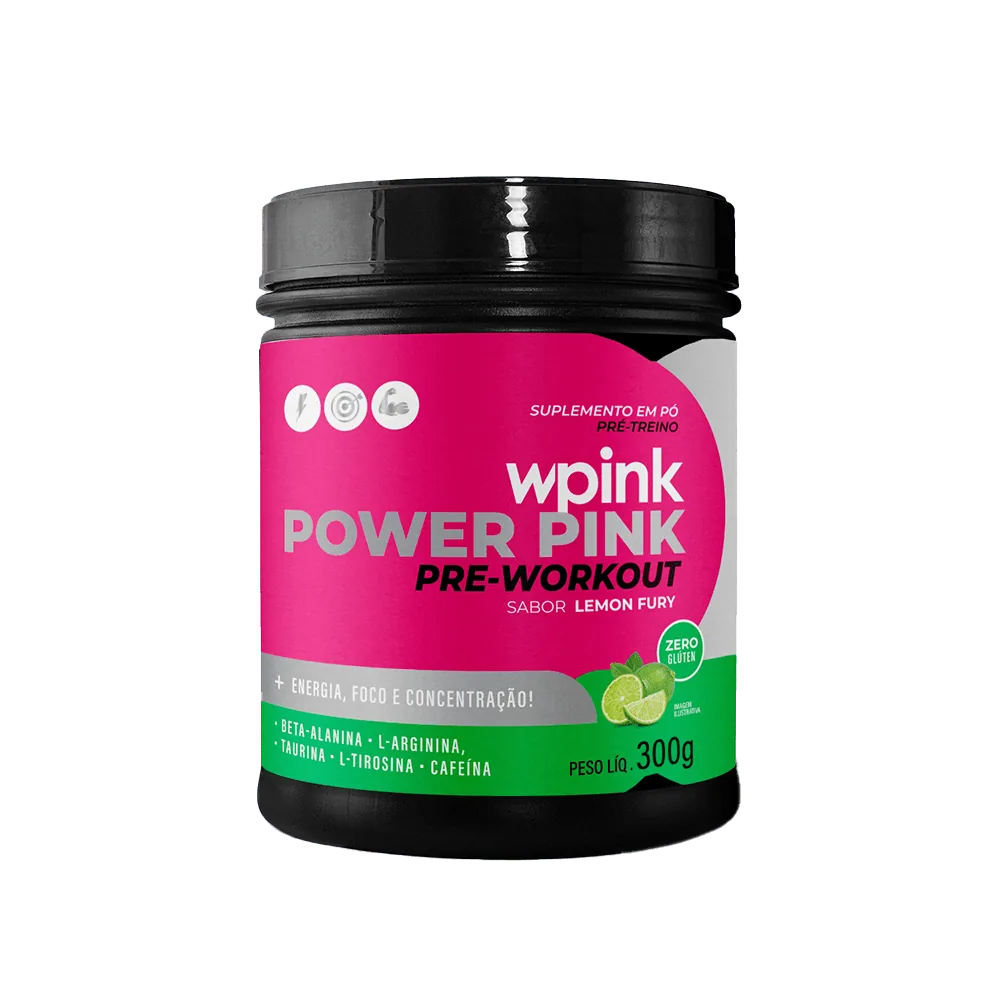 super power pink de limão - pré-treino – 300g - wp