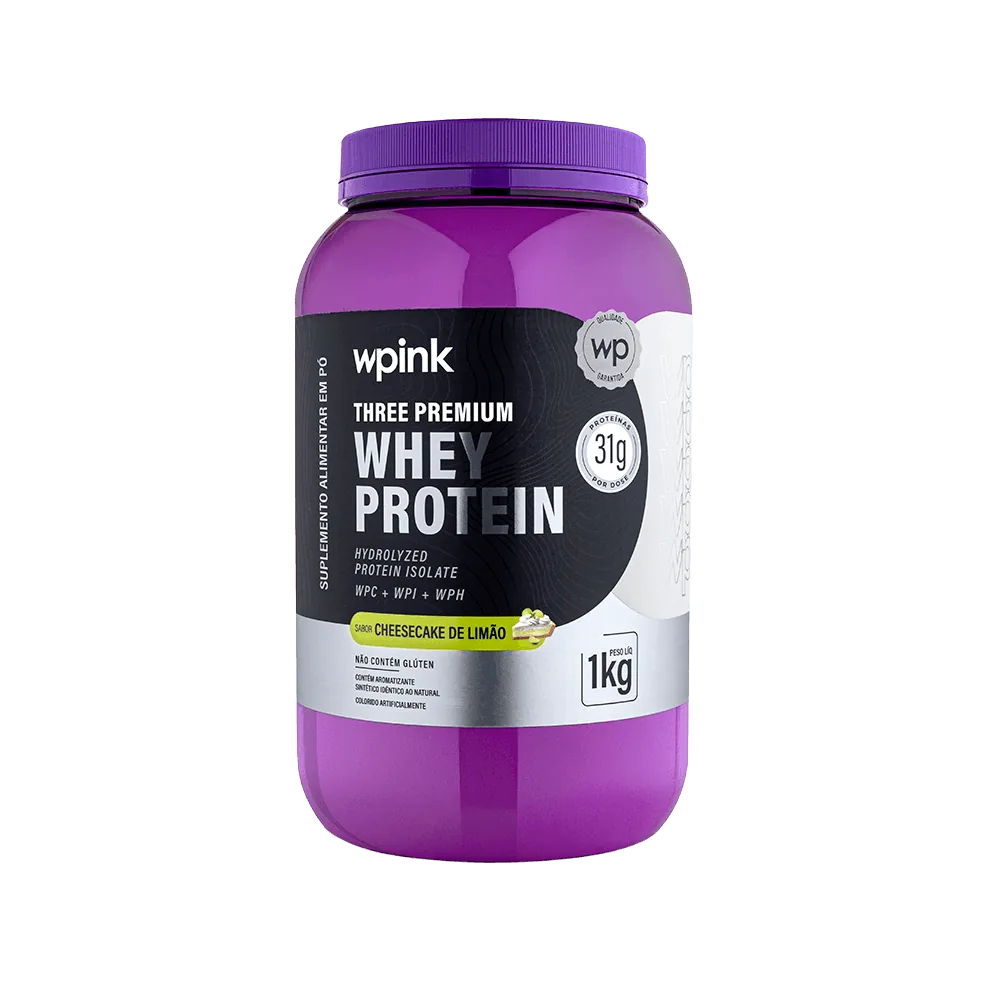 three premium whey protein cheesecake de limão 3W - (1kg) - wp
